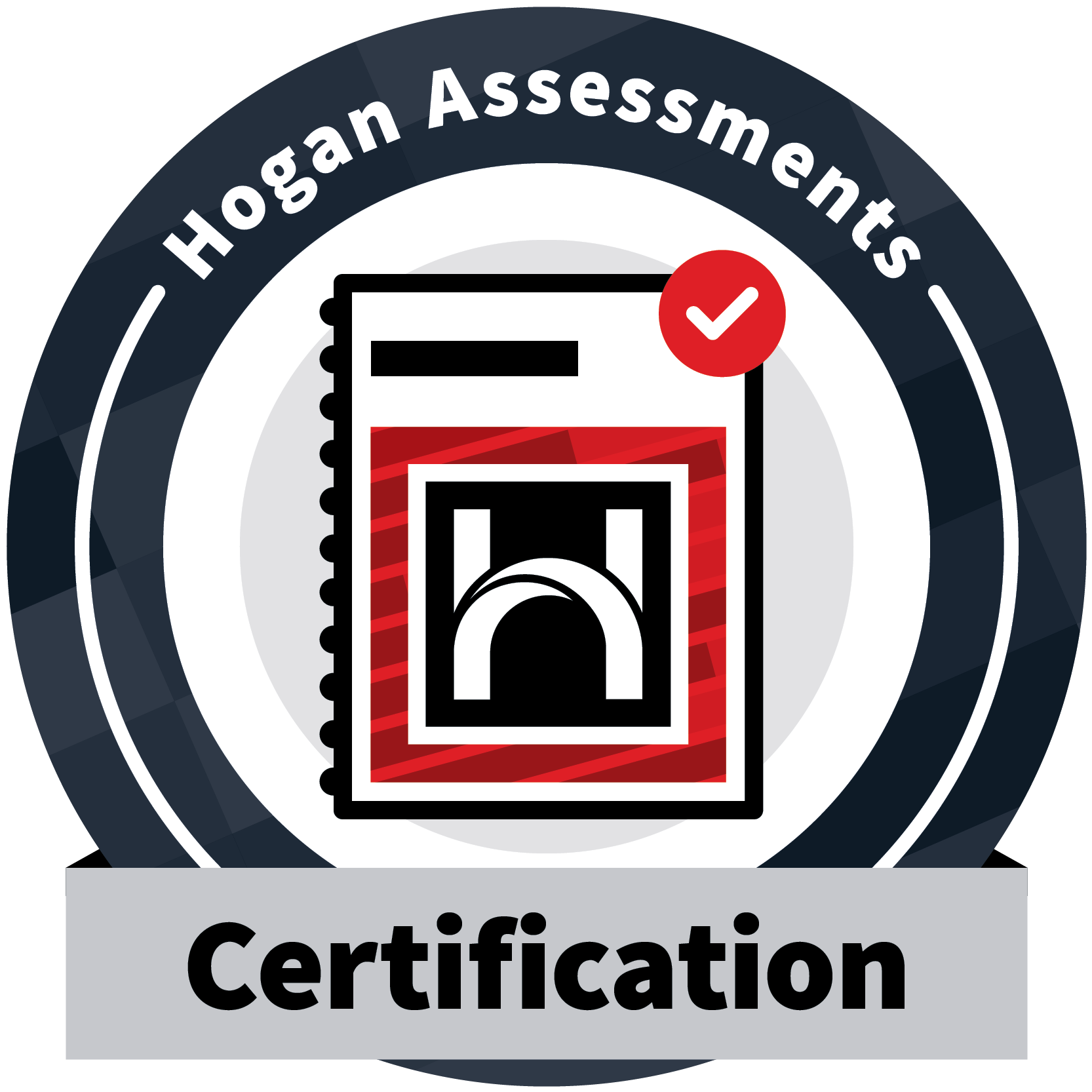 Badge with text „Hogan Assessments Certification“.