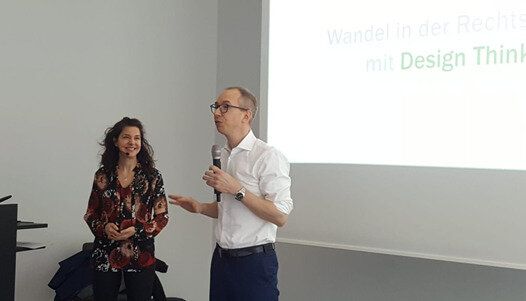 Karla Schlaepfer and Alexander Goertz „Wandel in der Rechtswelt mit Design Thinking“